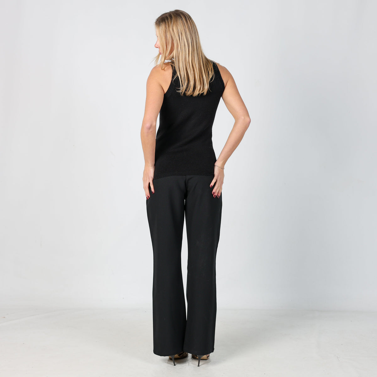 Black Y2K Colours of the World Formal Trousers (S)