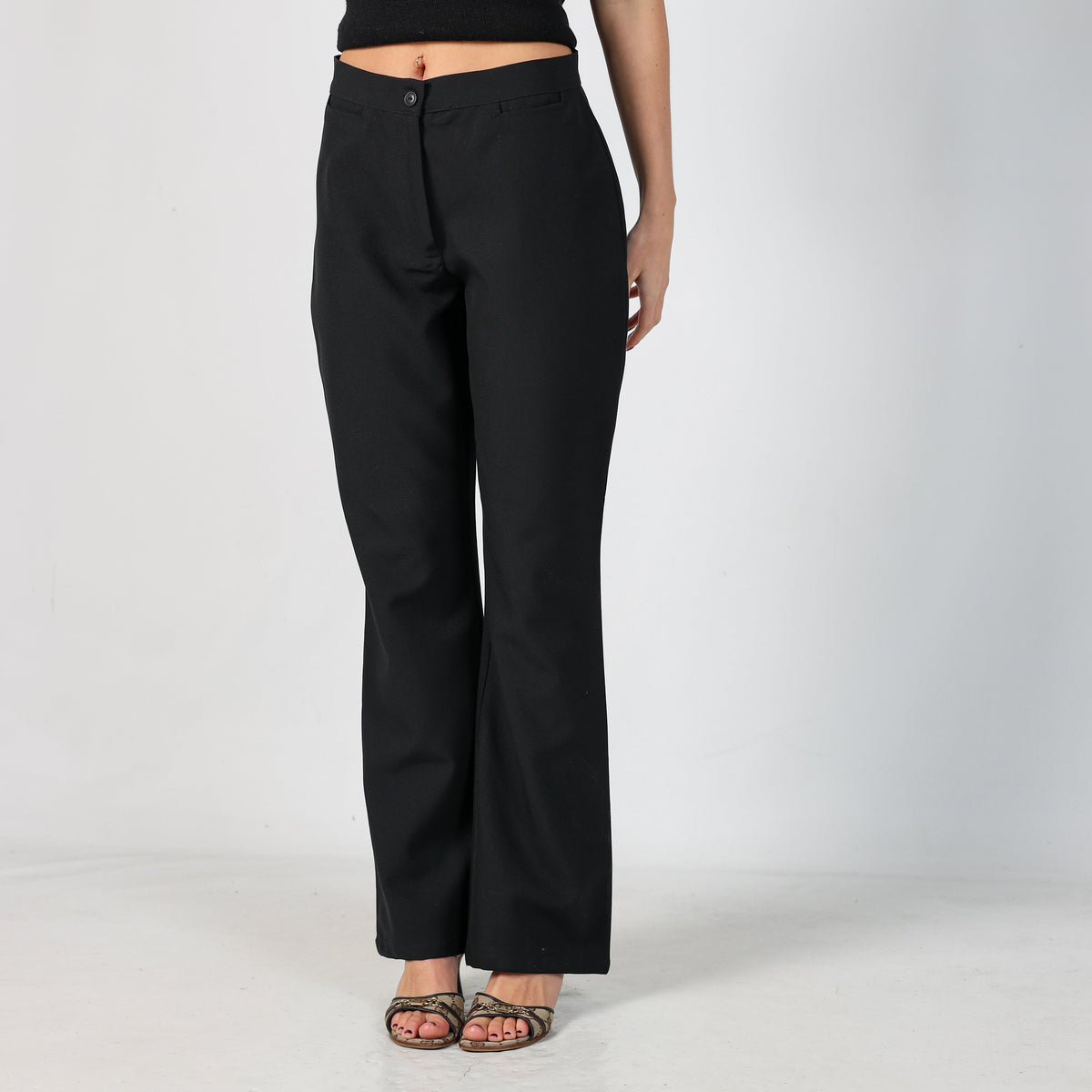 Black Y2K Colours of the World Formal Trousers (S)