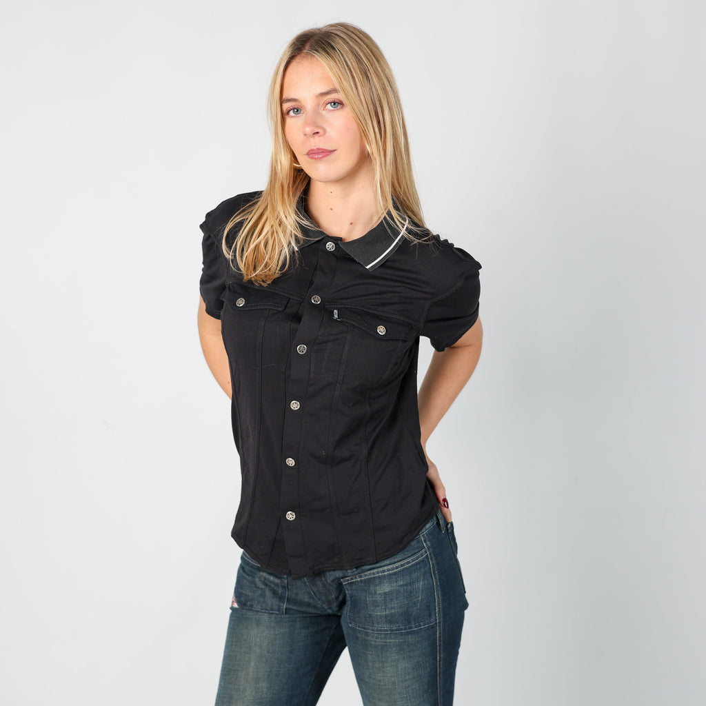 Black Y2K Moschino T-shirt (S)