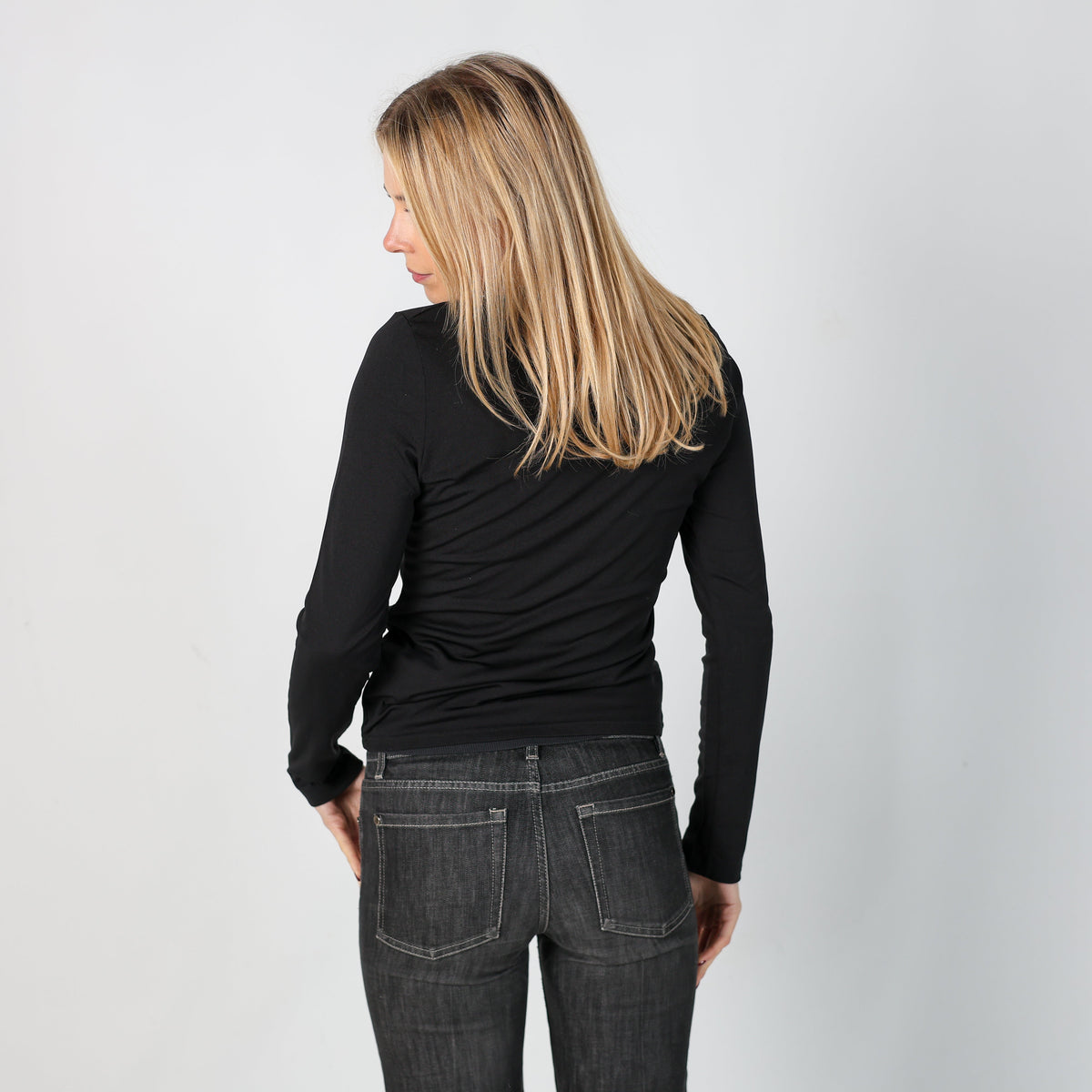 Black Y2K PHARD Long Sleeve Top (XS)