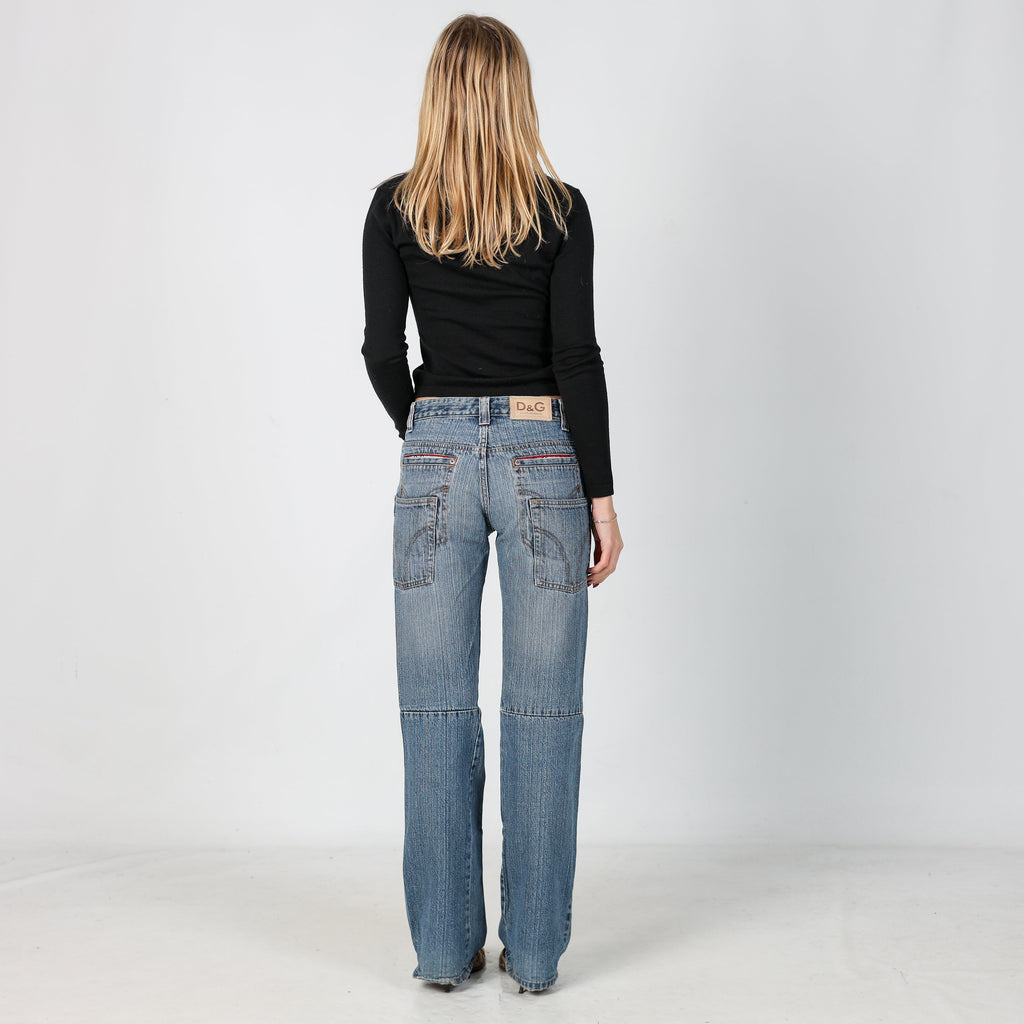Light Blue Y2K Dolce & Gabbana Straight Jeans (S)