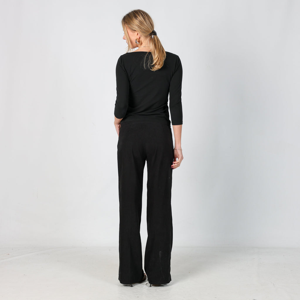 Black Y2K Clockhouse Formal Trousers (XS)
