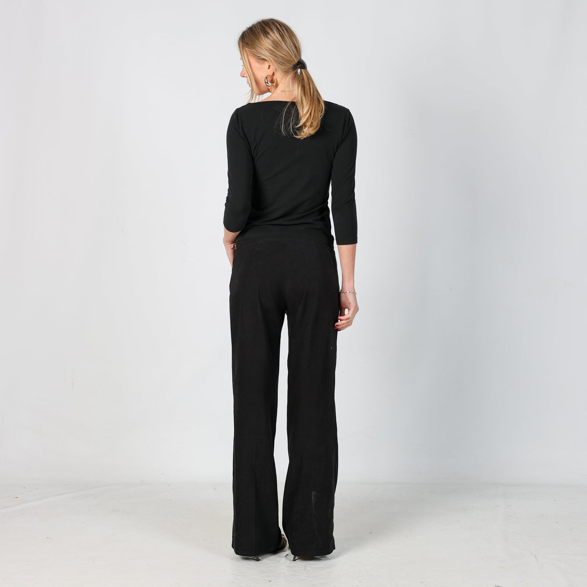 Black Y2K Clockhouse Formal Trousers (XS)