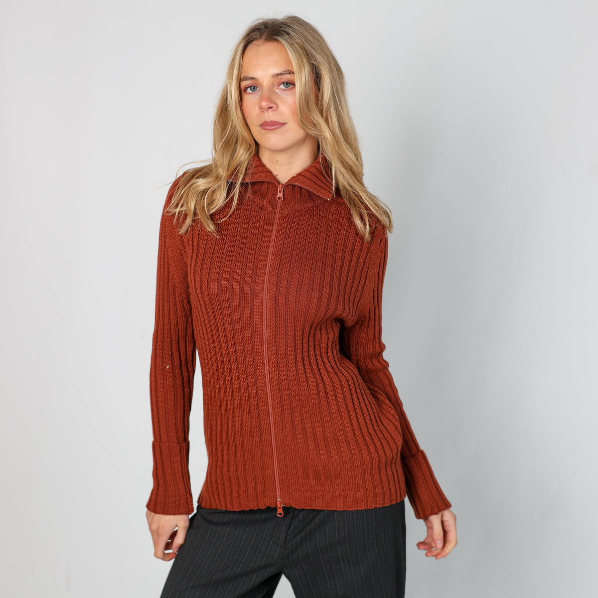 Orange Y2K Peter Halm Knitted Jumper (12)