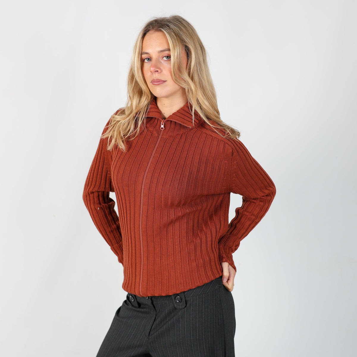 Orange Y2K Peter Halm Knitted Jumper (12)