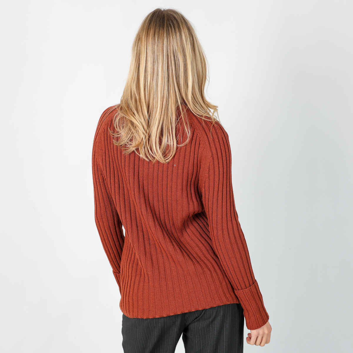 Orange Y2K Peter Halm Knitted Jumper (12)