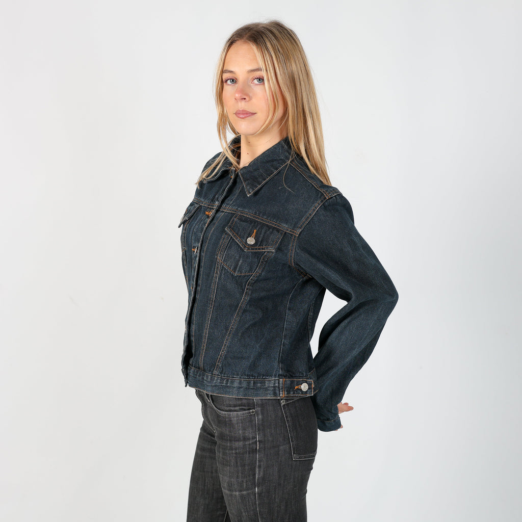 Blue Y2K Reds Denim Jacket (S)