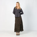 Dark Green Y2K Cord Skirt (XS)