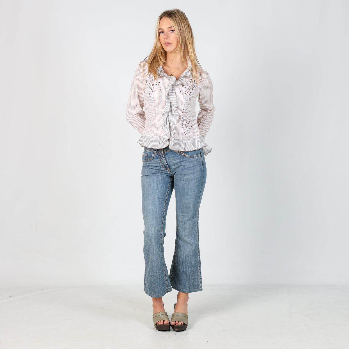 Light Blue Y2K s.Oliver Flare Jeans (XS)