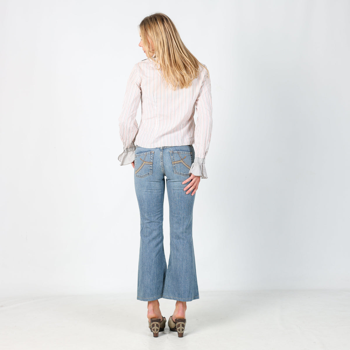 Light Blue Y2K s.Oliver Flare Jeans (XS)