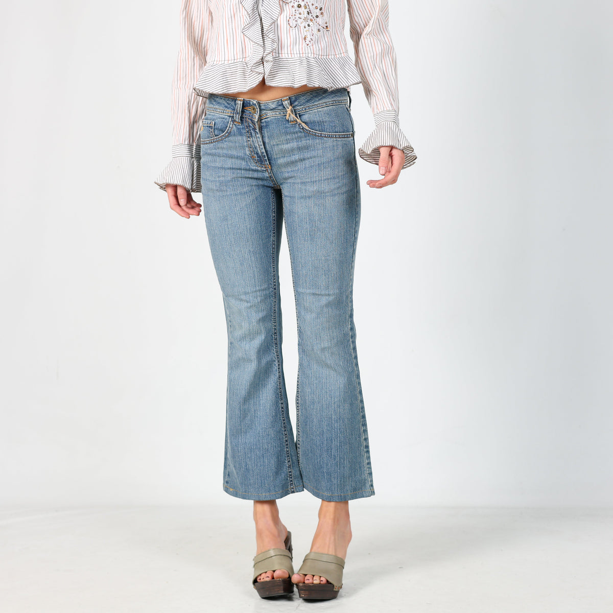 Light Blue Y2K s.Oliver Flare Jeans (XS)