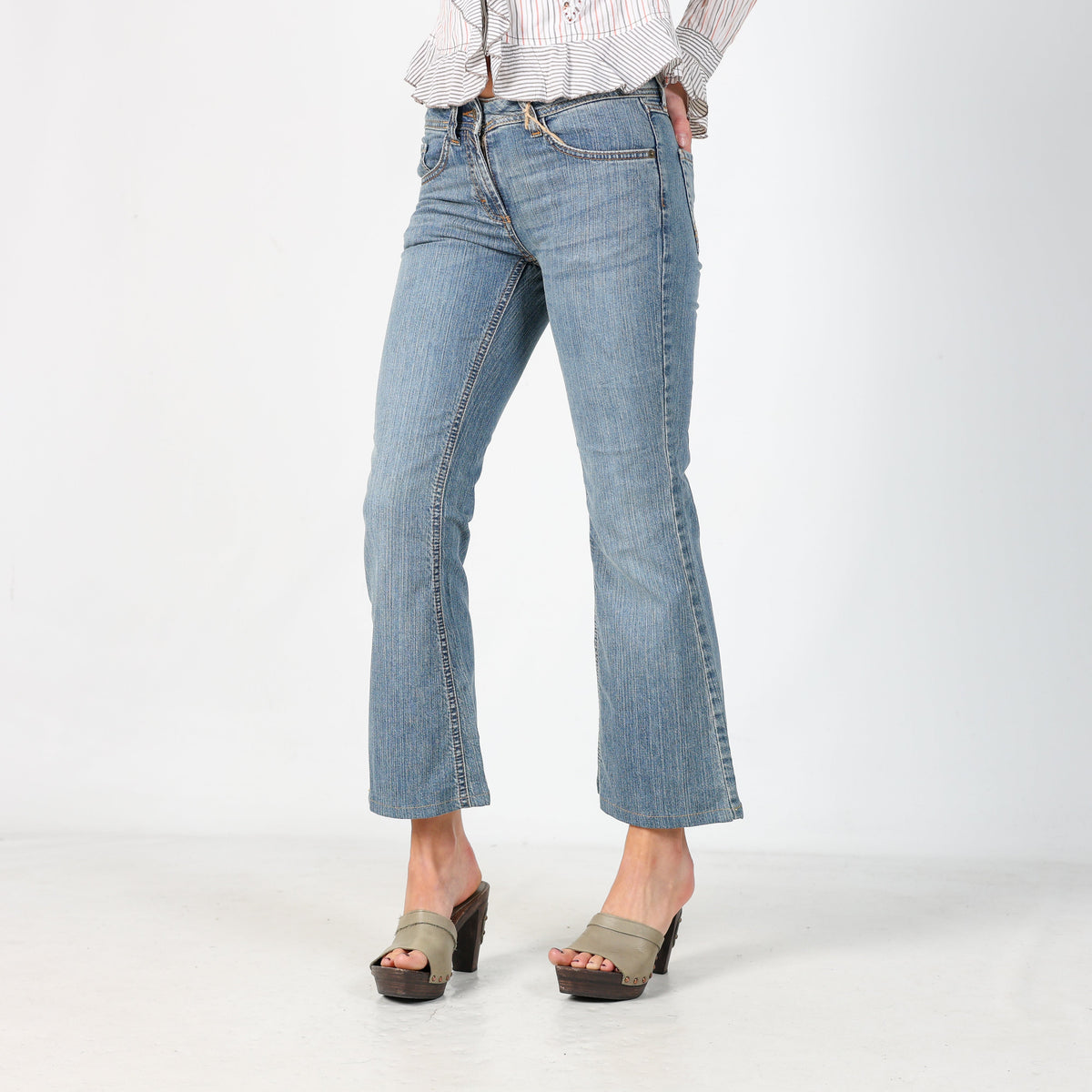 Light Blue Y2K s.Oliver Flare Jeans (XS)