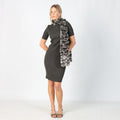 Charcoal Grey Y2K PHARD Woven Midi Dress (S)
