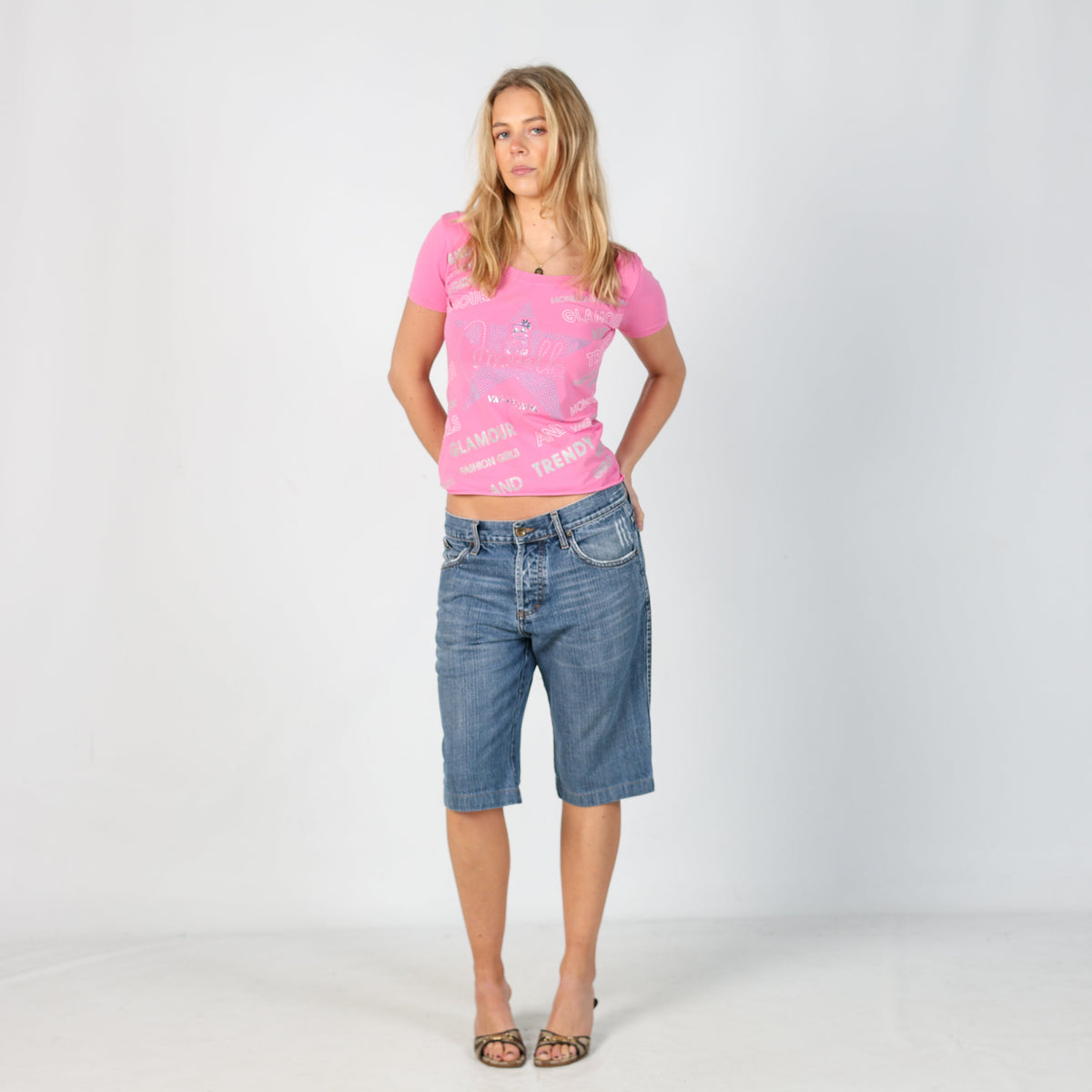 Light Blue Y2K Dolce & Gabbana Denim Shorts (M)