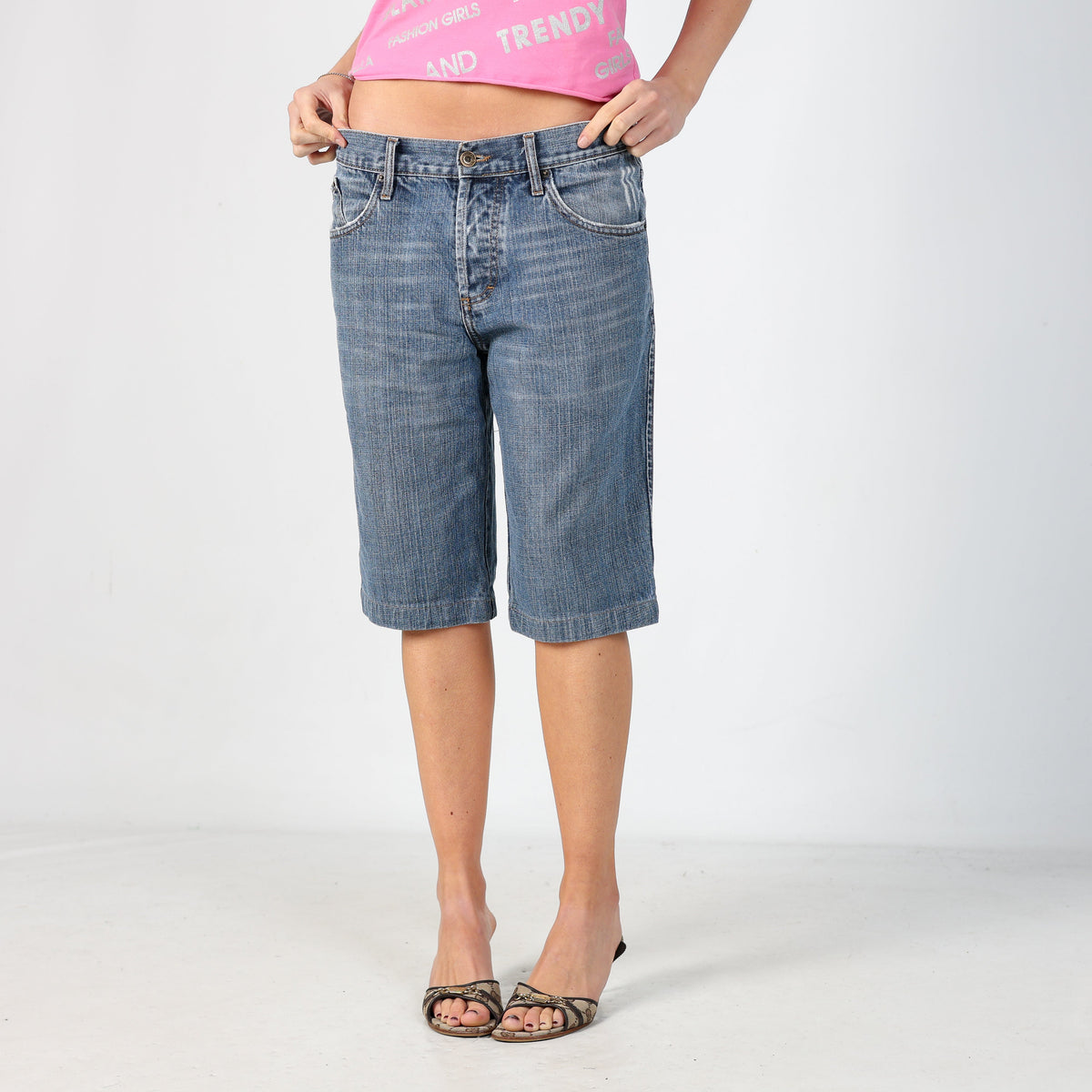 Light Blue Y2K Dolce & Gabbana Denim Shorts (M)