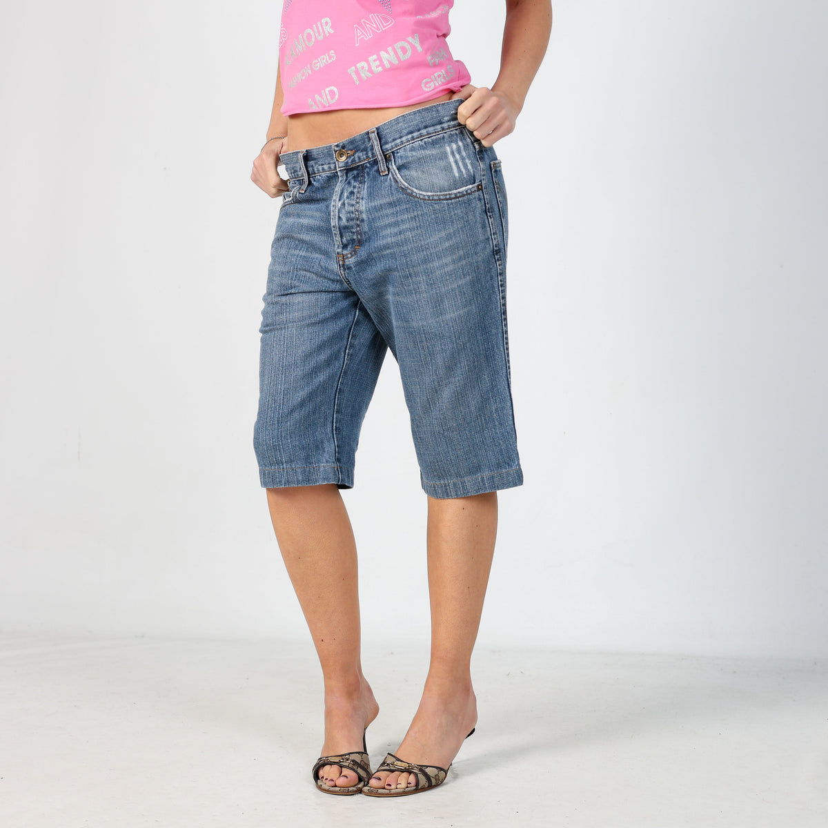 Light Blue Y2K Dolce & Gabbana Denim Shorts (M)