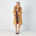 Tan Y2K Prandina Afghan Coat (M)