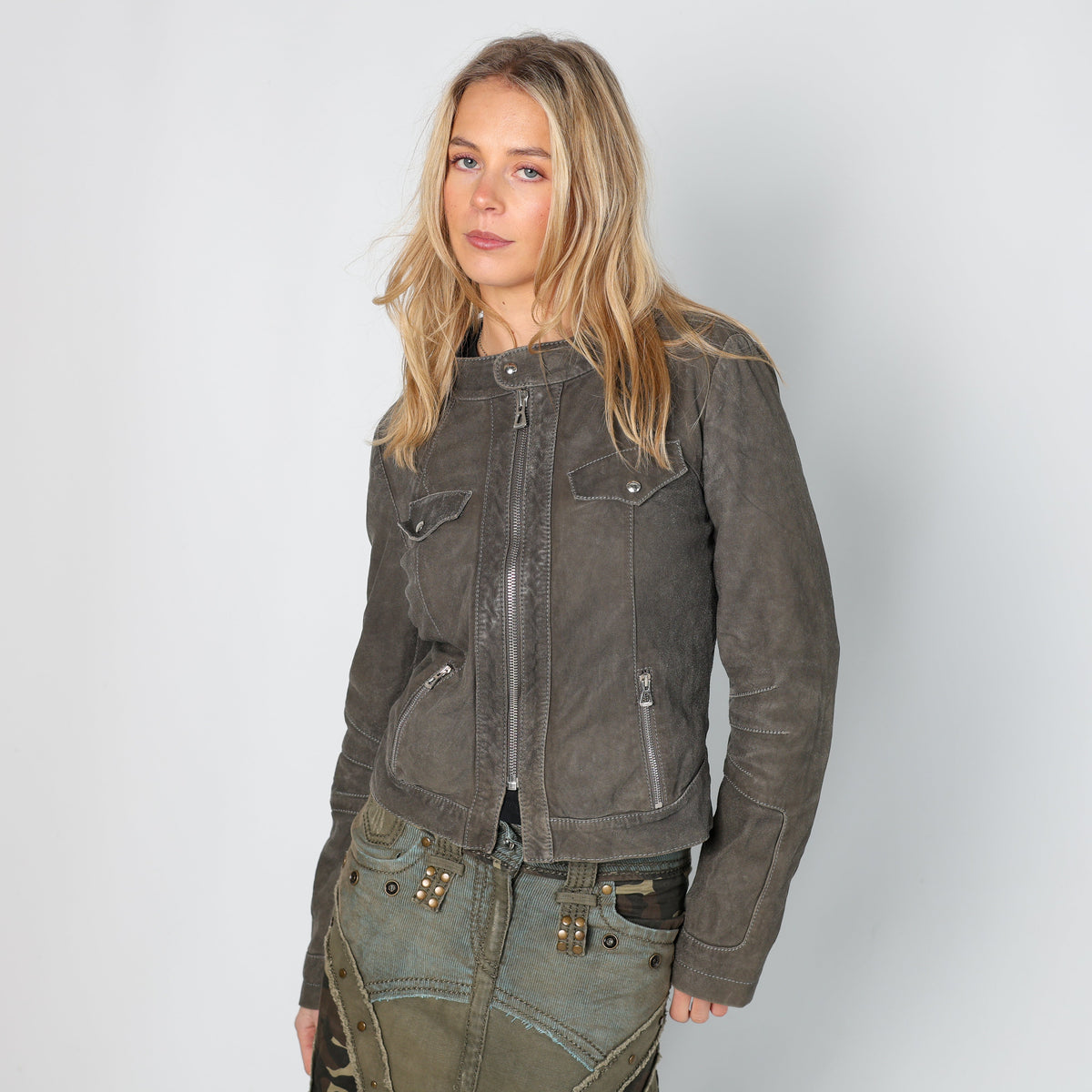 Charcoal Grey Y2K Boss Light jacket (M)