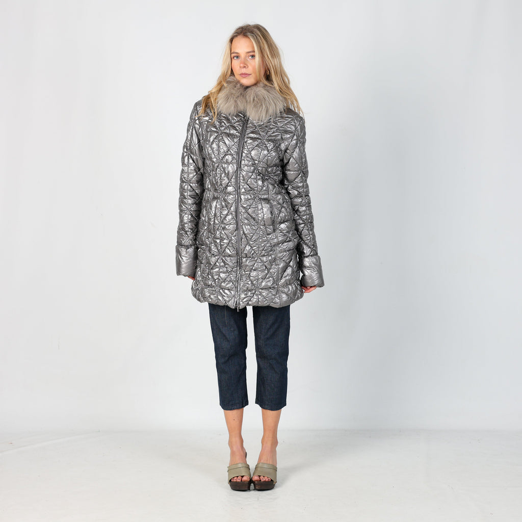 Silver Y2K PHARD Long Coat (S)