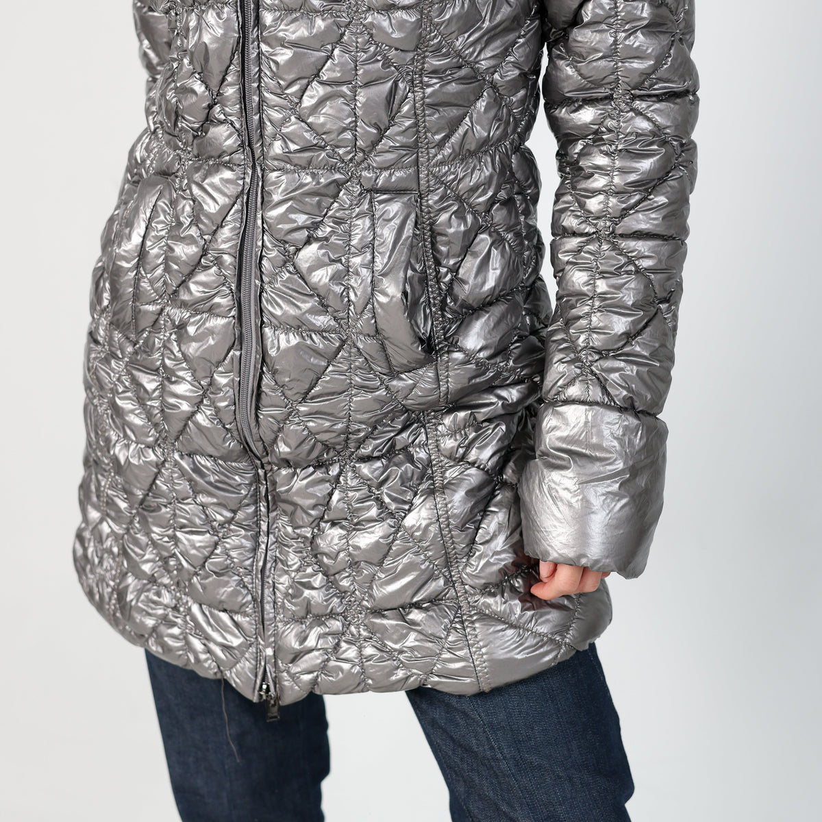 Silver Y2K PHARD Long Coat (S)