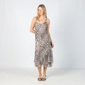 Beige Y2K Kalamton Slip Dress (M)