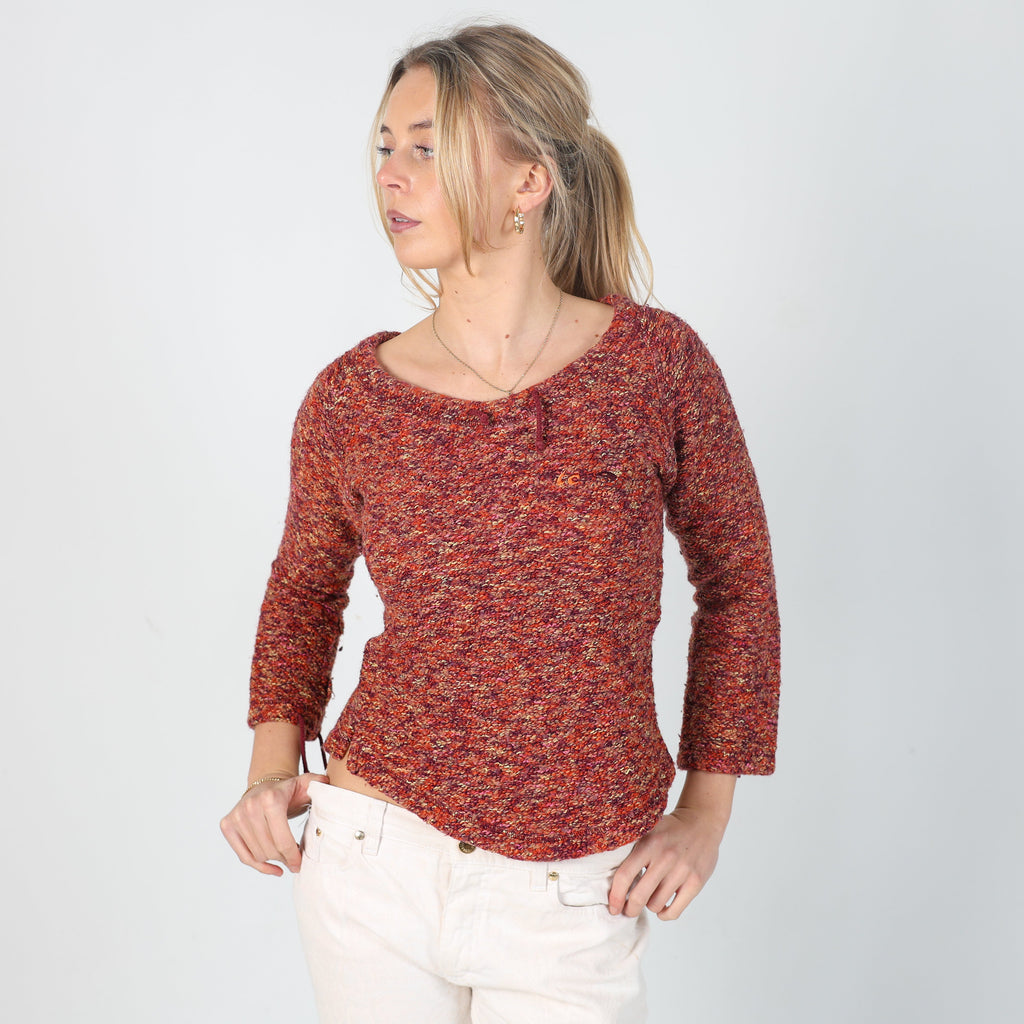 Pink Y2K Knitted Jumper (M)