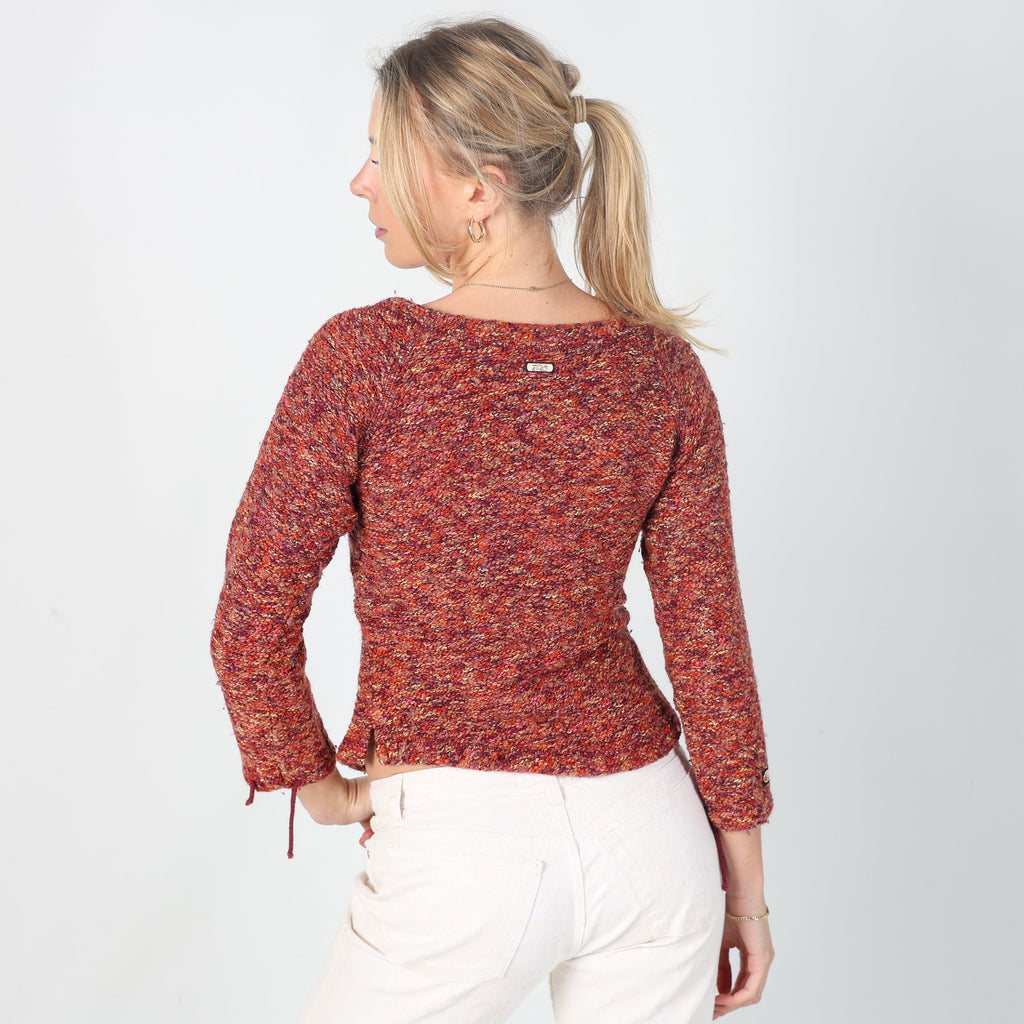 Pink Y2K Knitted Jumper (M)