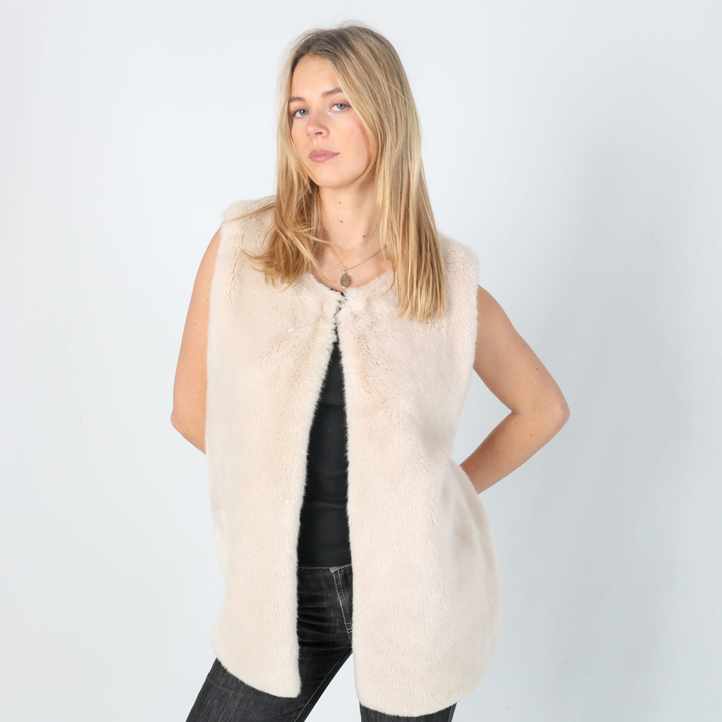 Cream Y2K Gilet (L)