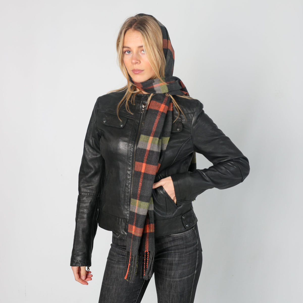 Black Y2K Cjupito Leather Jacket (S)