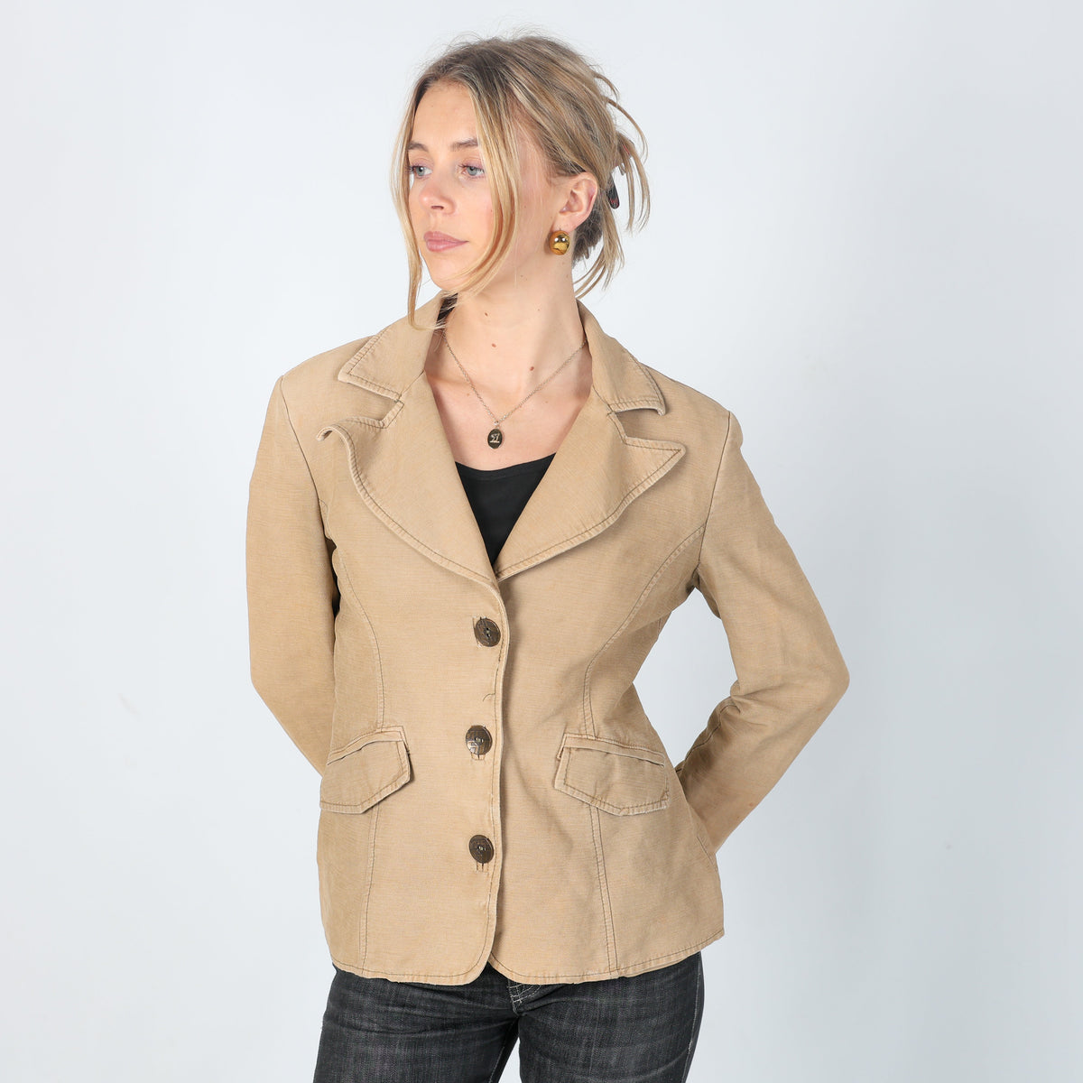 Beige 90s Miss Sixty Light jacket (L)