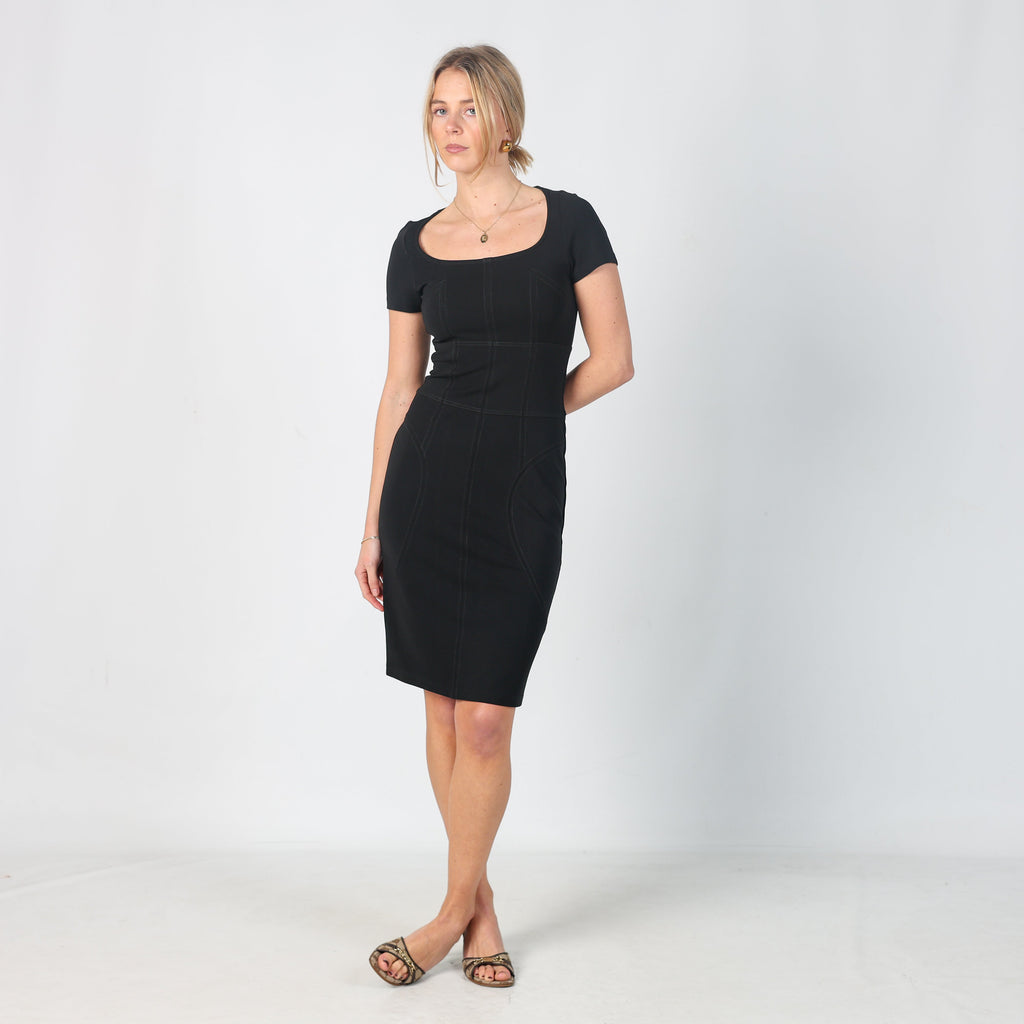 Black Y2K Max&Co. Formal Dress (XS)