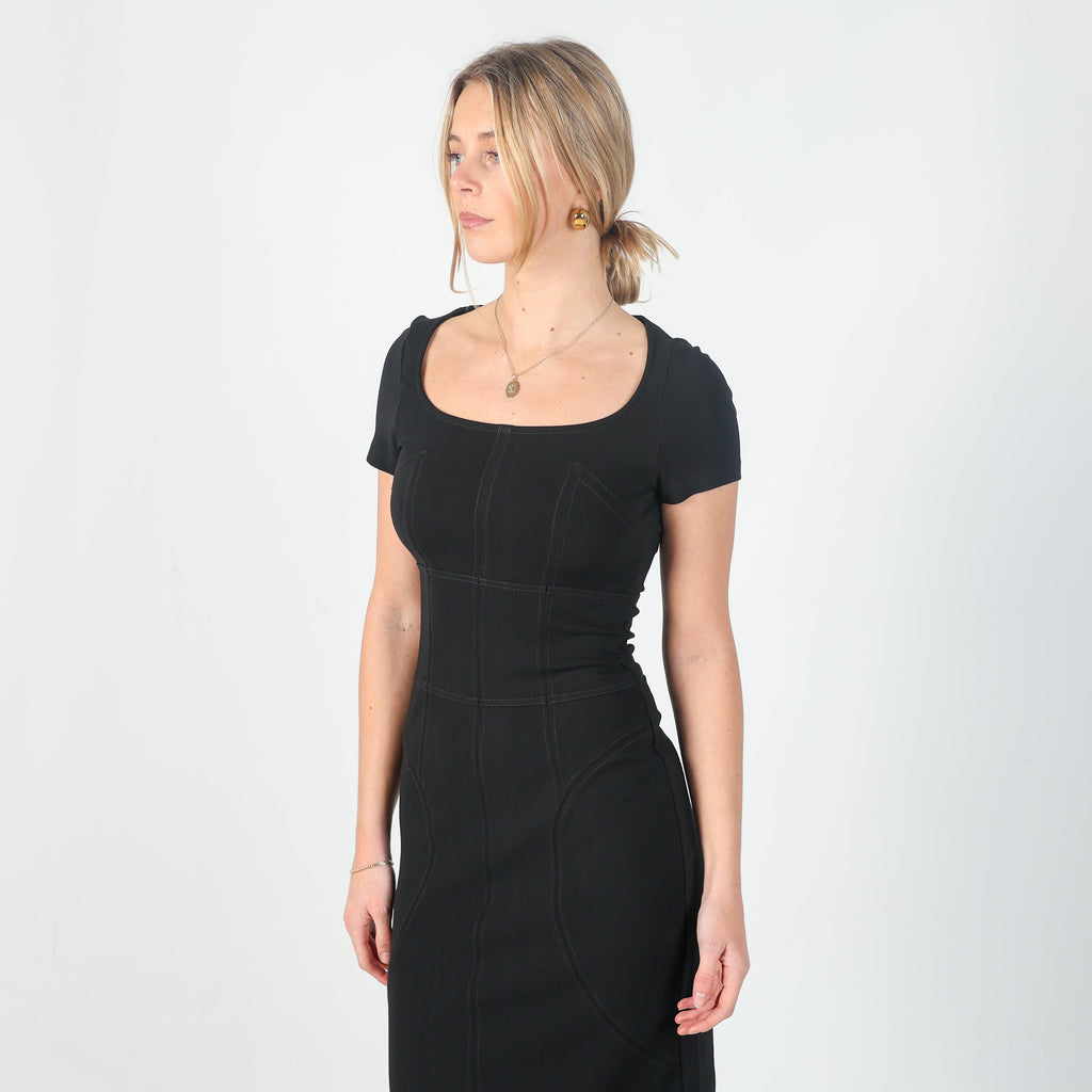 Black Y2K Max&Co. Formal Dress (XS)