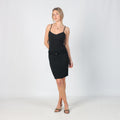 Black Y2K Patrizia Pepe Woven Midi Dress (XS)