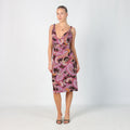 Purple Y2K PennyPull Woven Midi Dress (S)