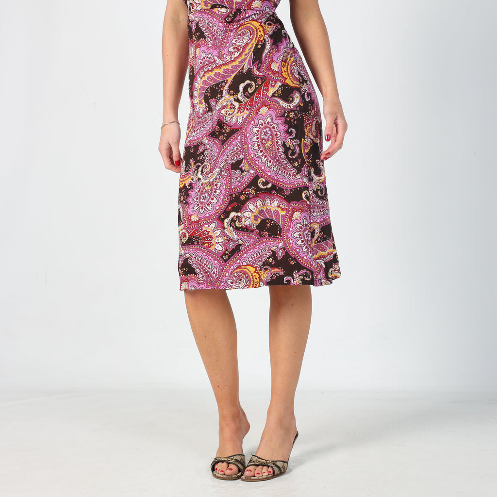 Purple Y2K PennyPull Woven Midi Dress (S)