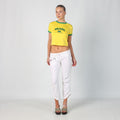 White Y2K Guess Jeans Capri Trouser (XS)