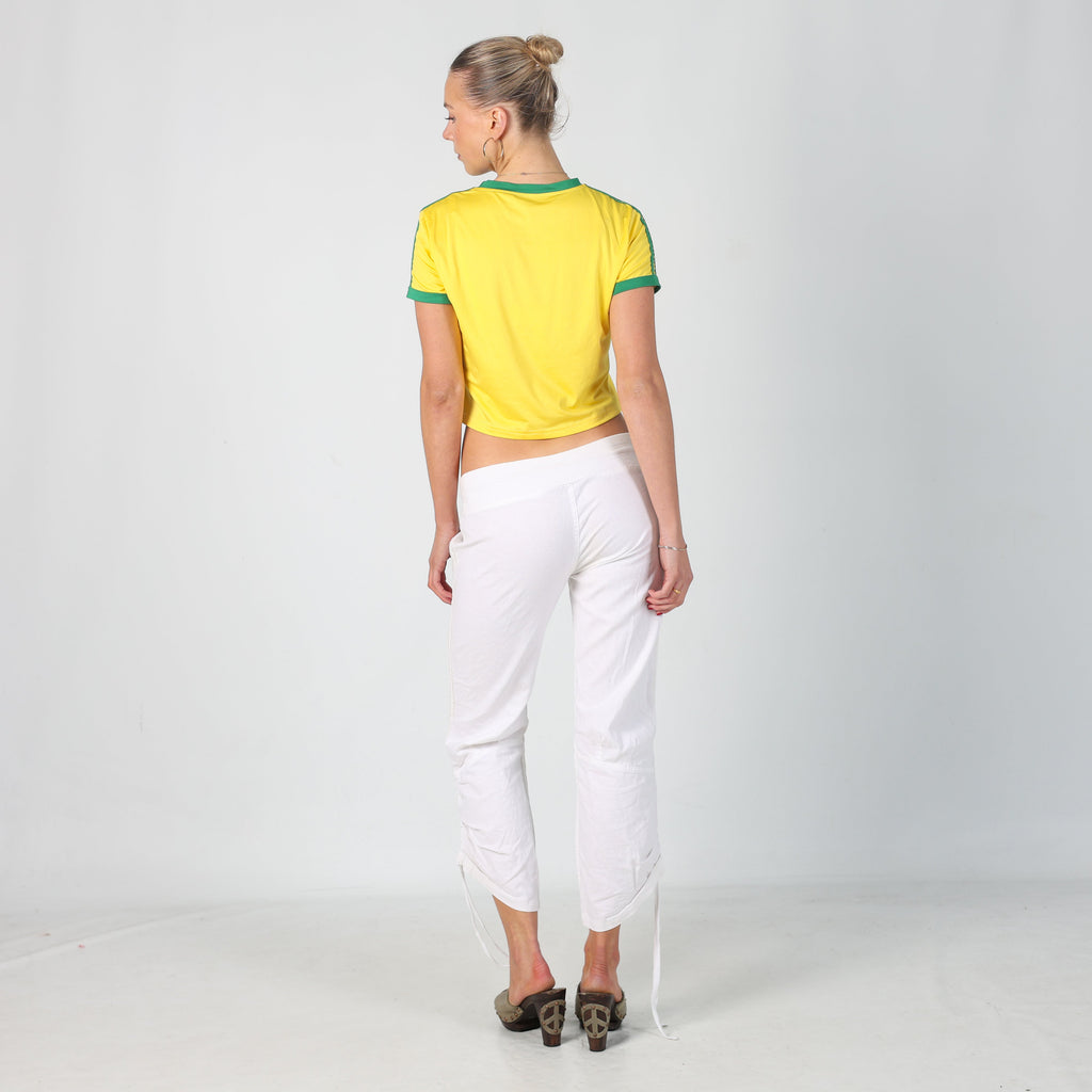 White Y2K Guess Jeans Capri Trouser (XS)