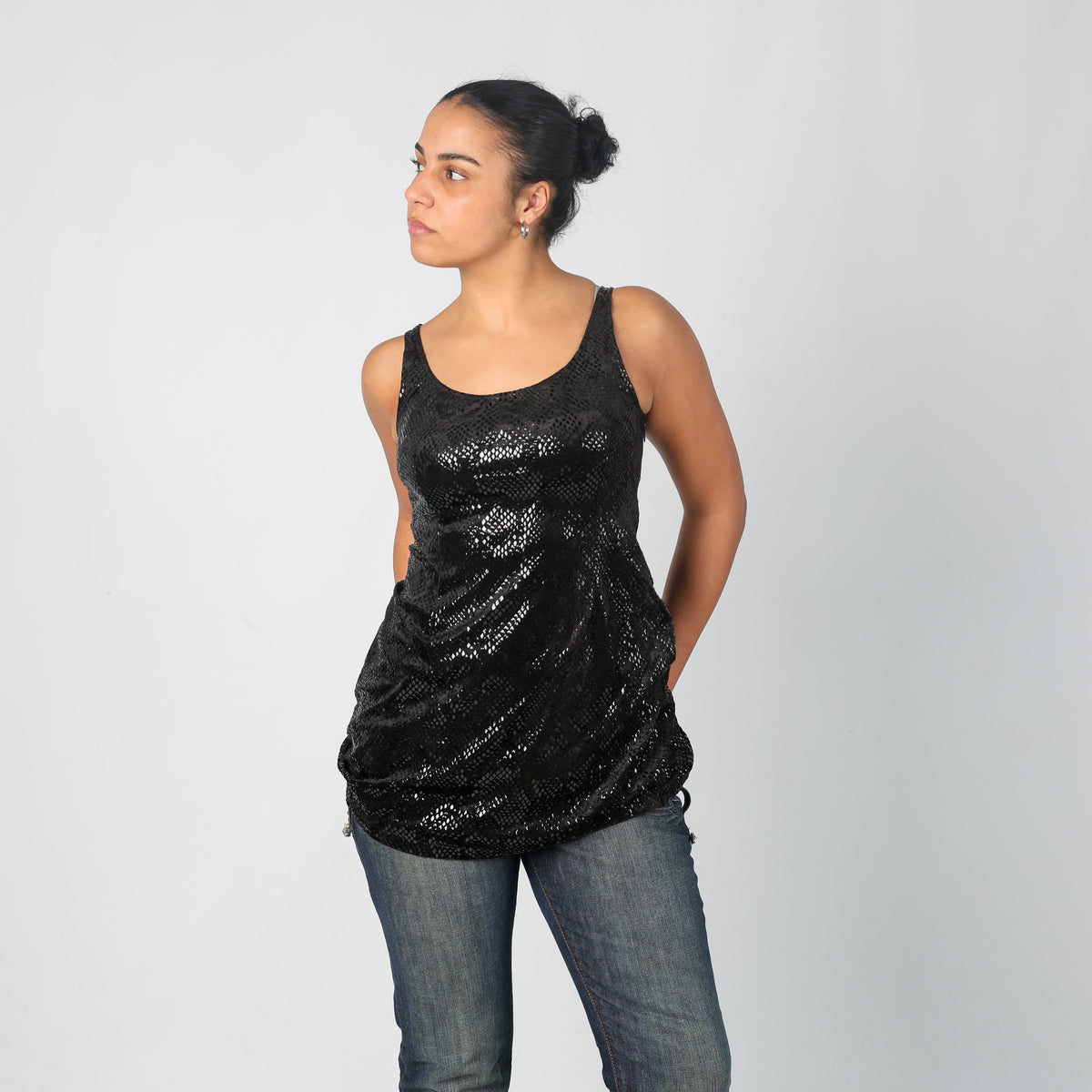 Black Y2K PHARD Slip Dress (S)