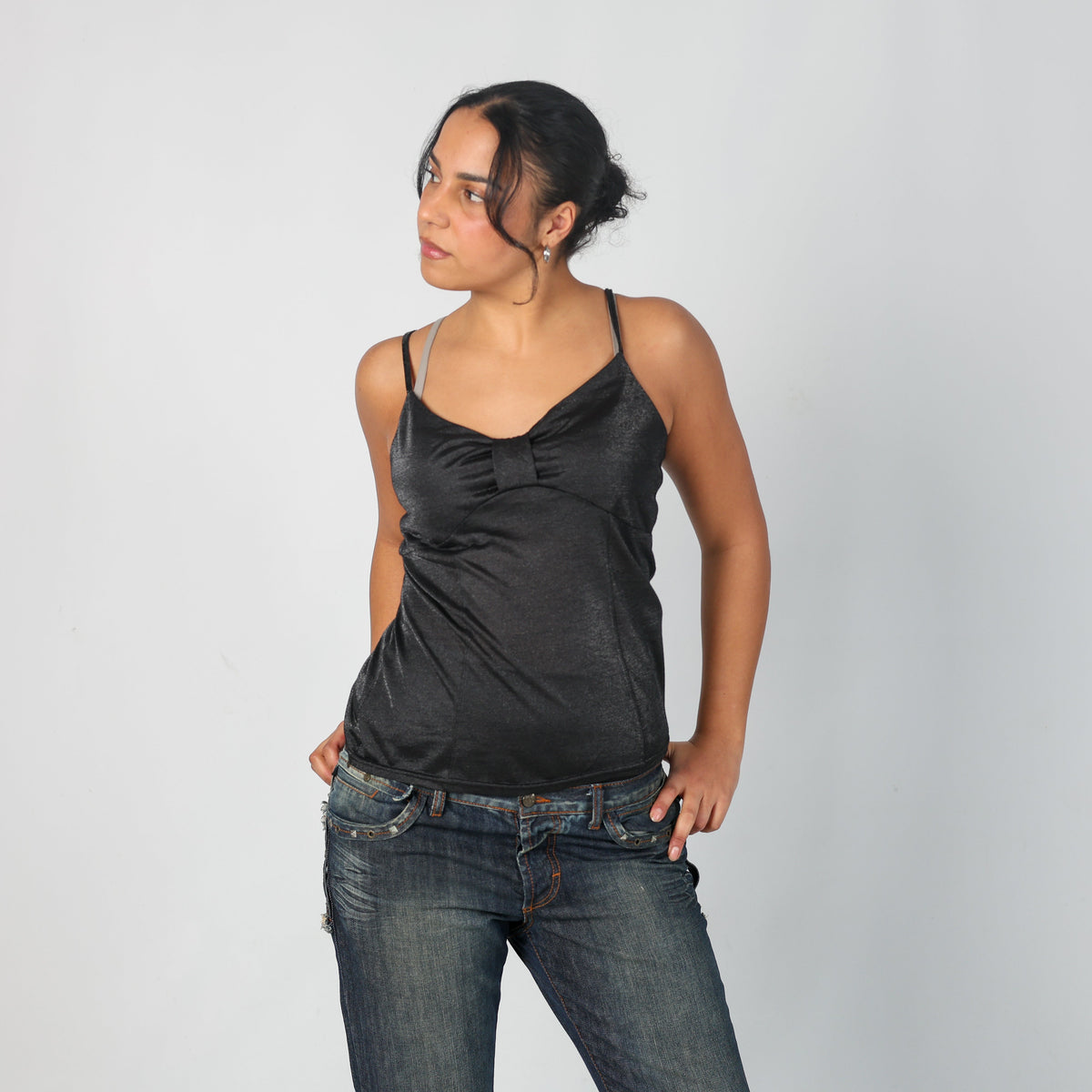 Charcoal Grey Y2K FPC Cami (L)