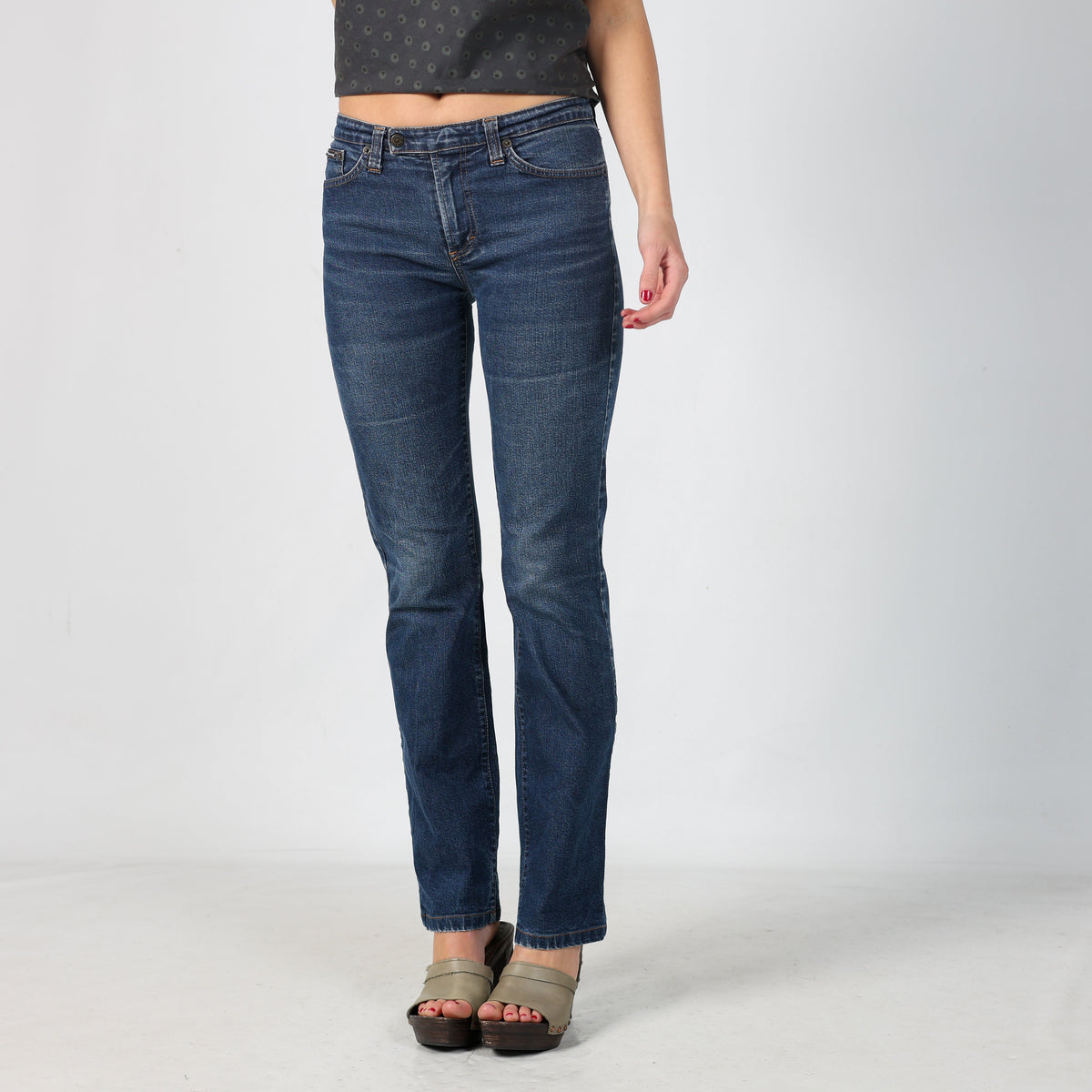 Blue Y2K Dolce & Gabbana Straight Jeans (XS)