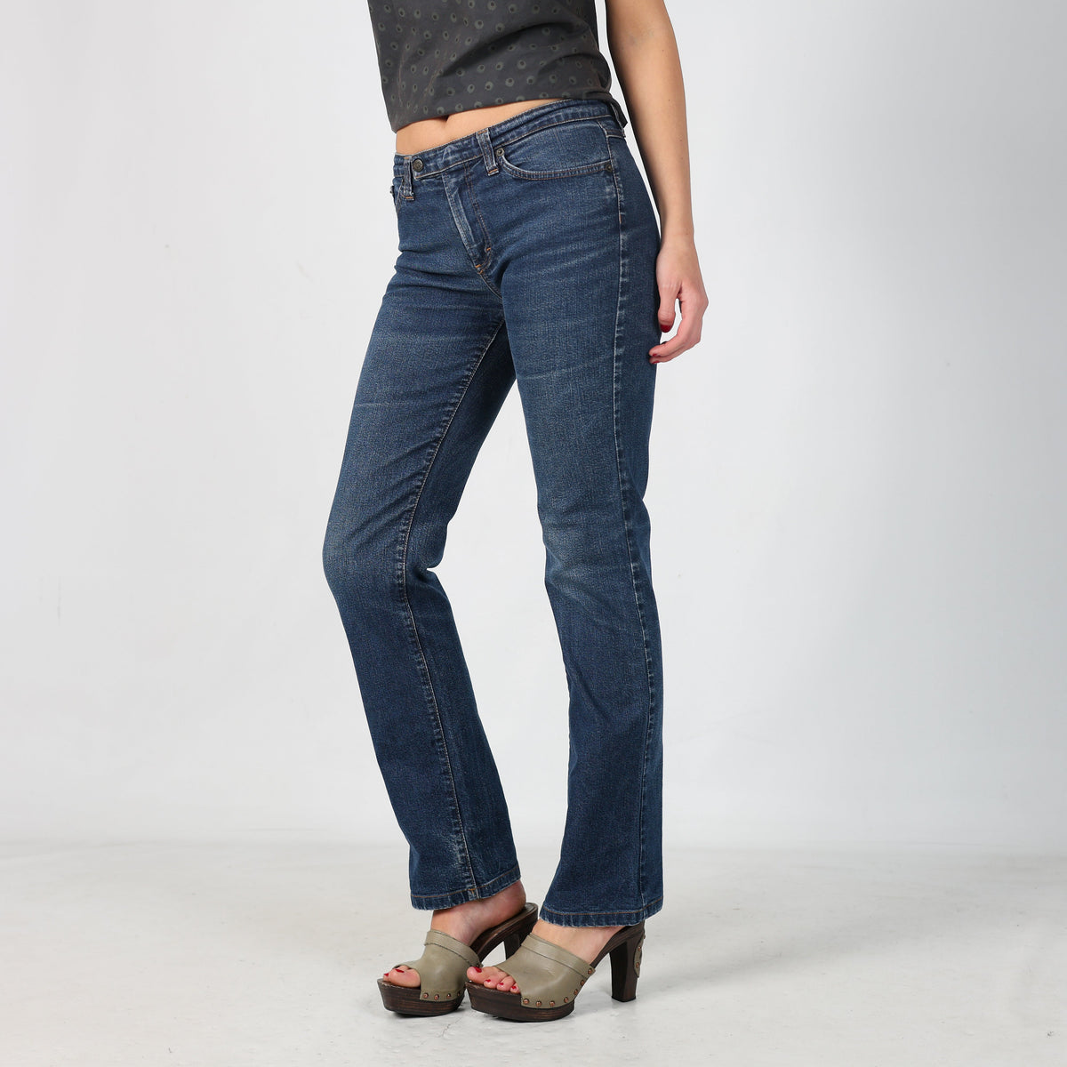 Blue Y2K Dolce & Gabbana Straight Jeans (XS)