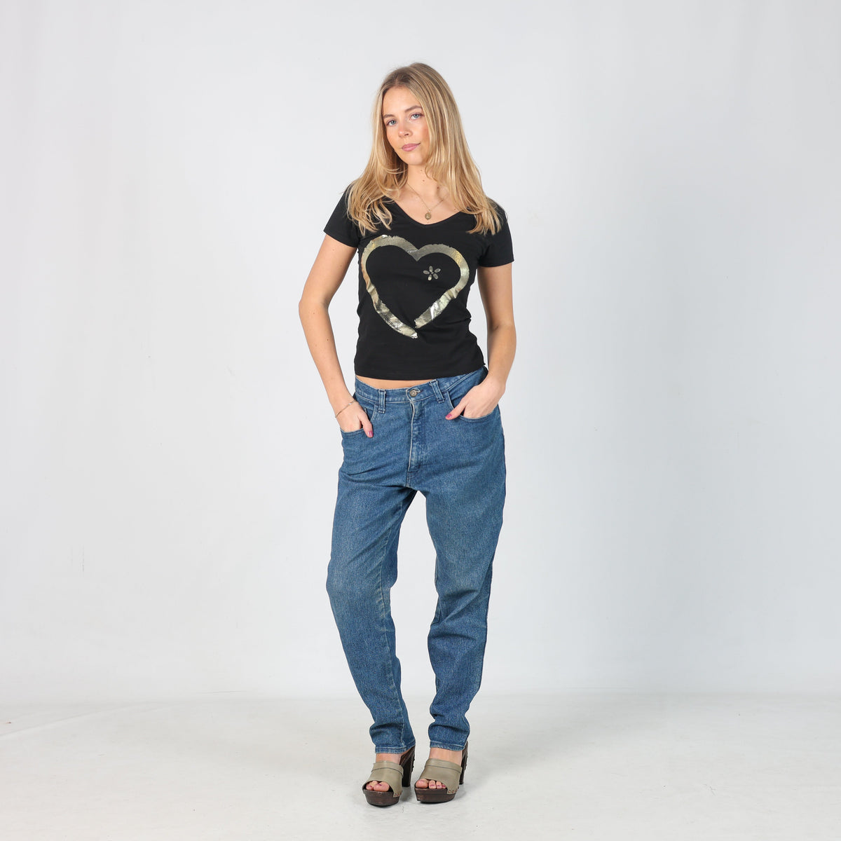 Blue Y2K Moschino Mom Jeans (S)