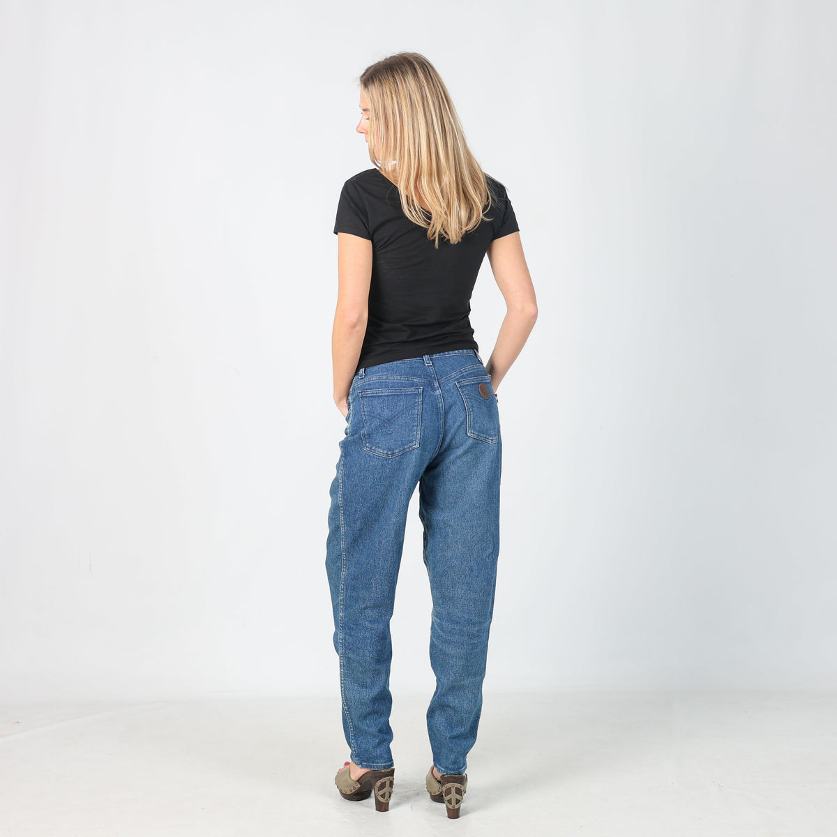 Blue Y2K Moschino Mom Jeans (S)