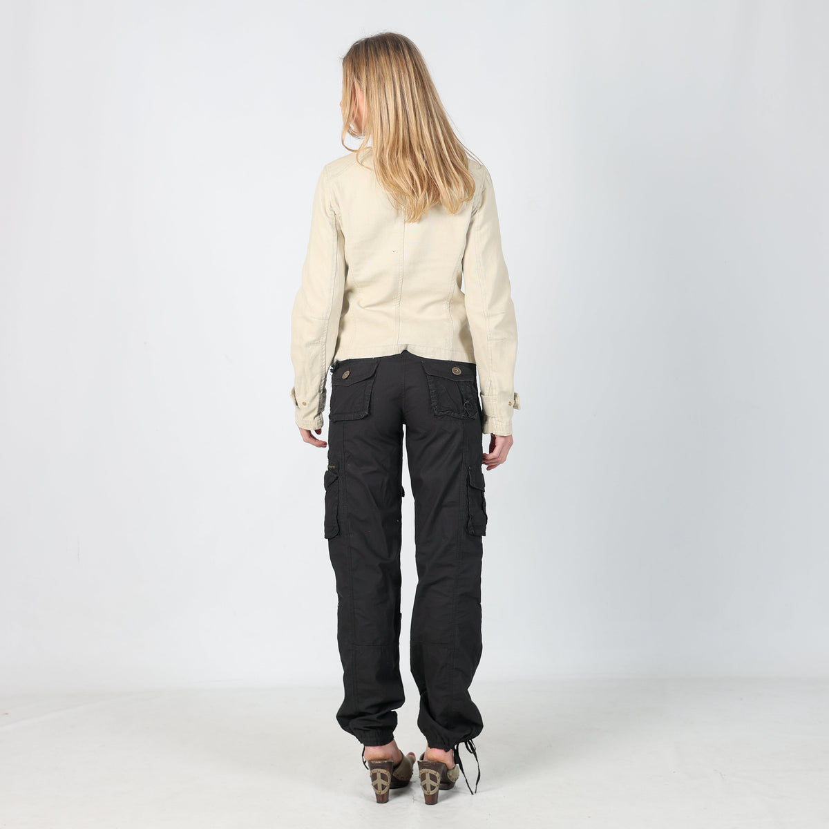 Black Y2K Excellent Cargo Pants (XS)