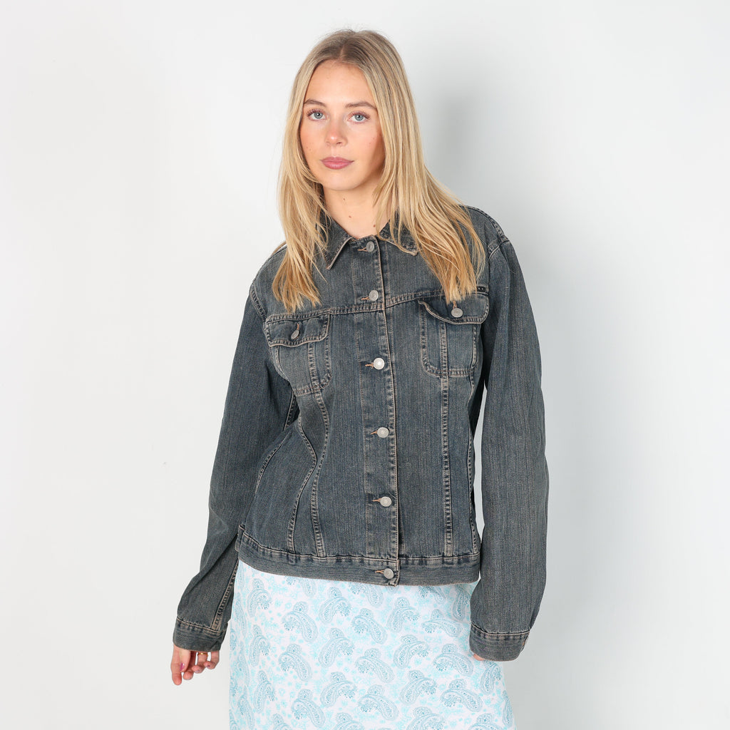 Blue Y2K Sisley Denim Jacket (L)