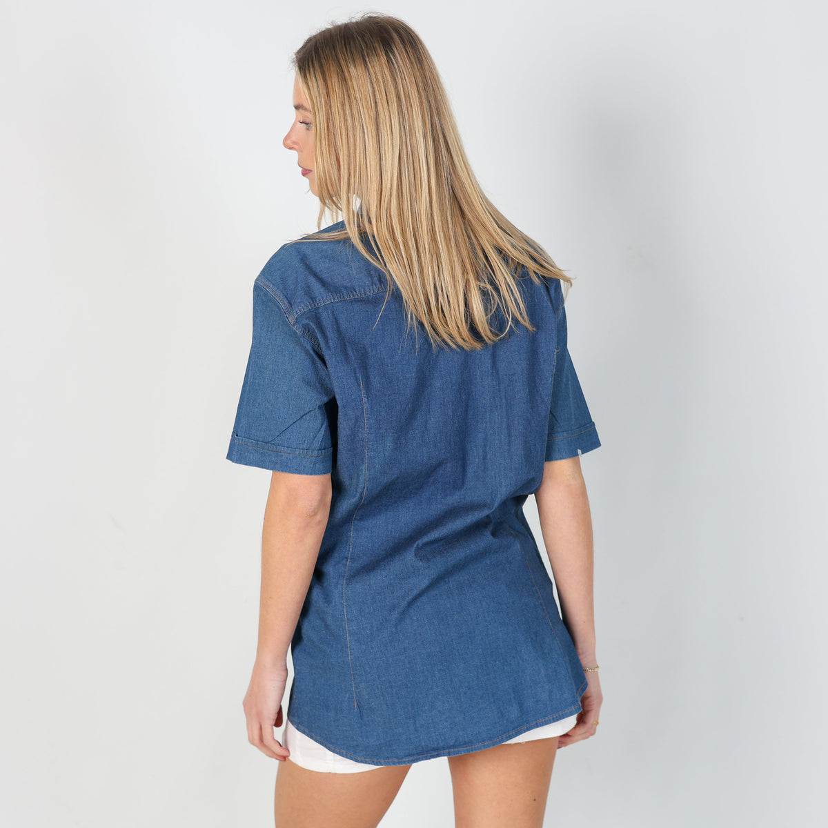 Blue Y2K Dolce & Gabbana Shirt (L)