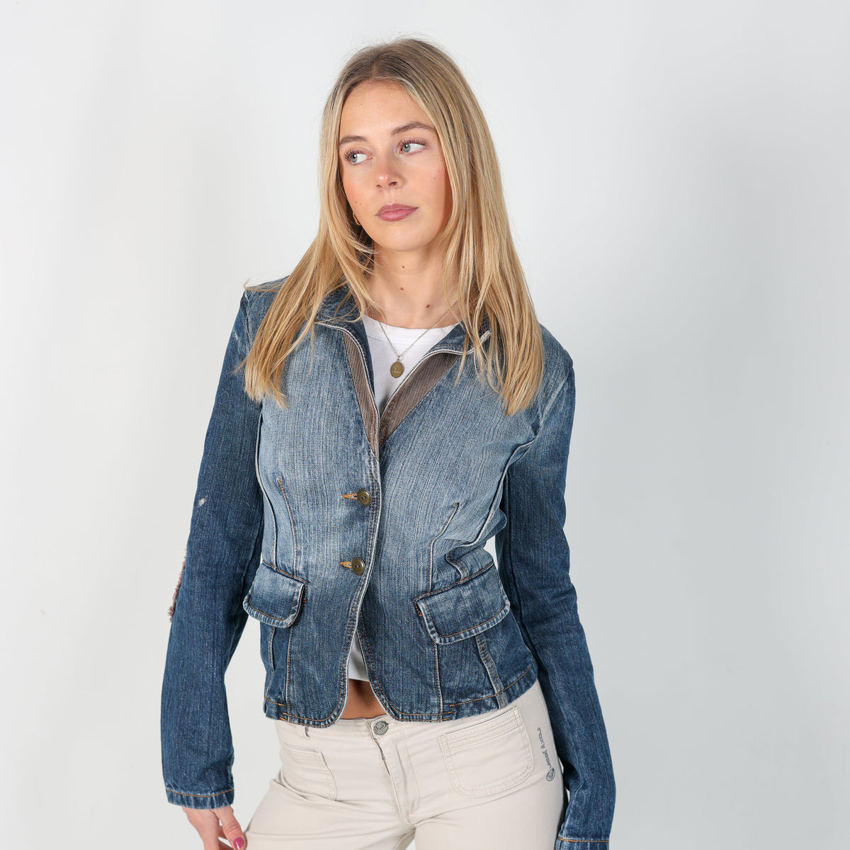 Blue Y2K Stefanel Denim Jacket (S)