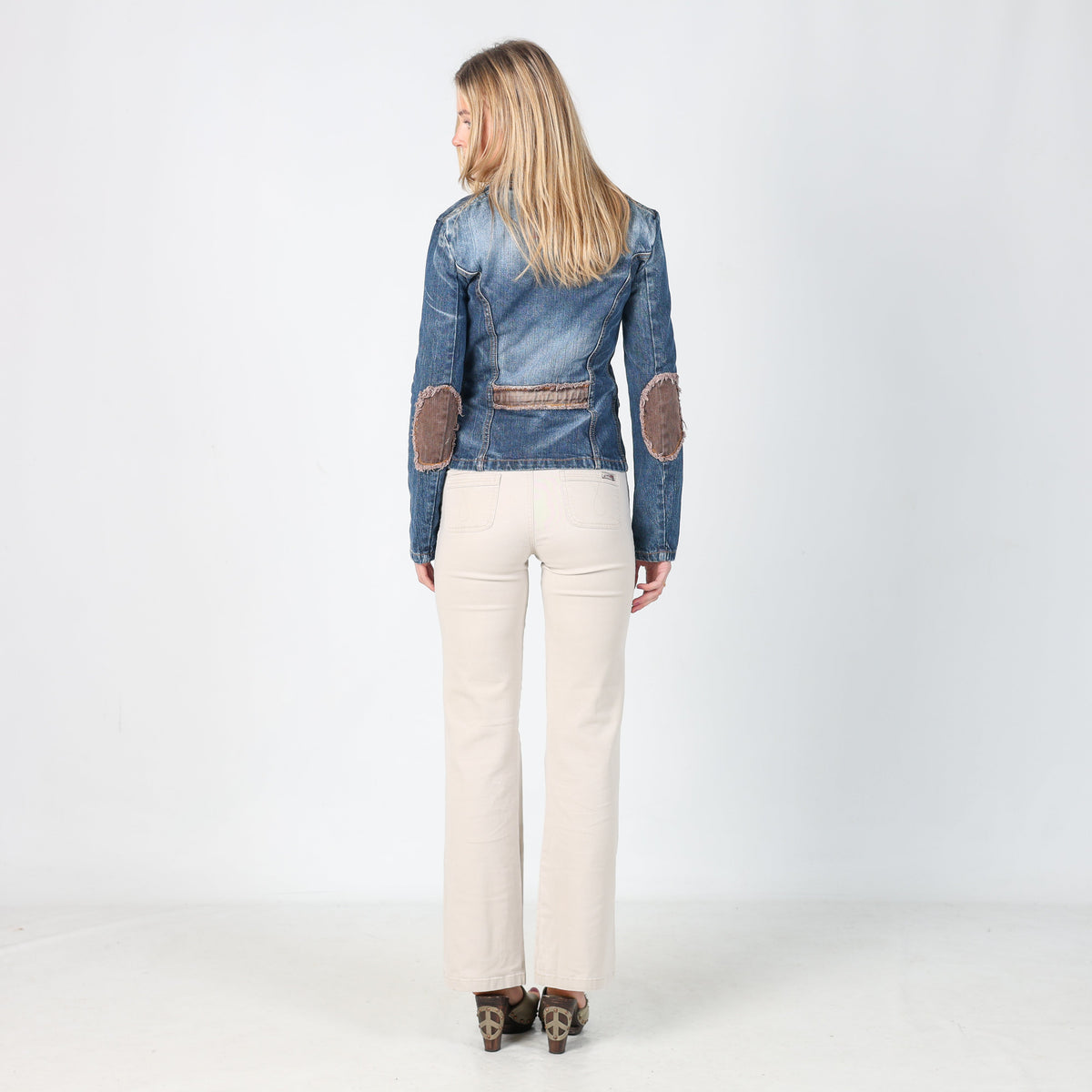 Beige Y2K Roxy Woven Trousers (XS)