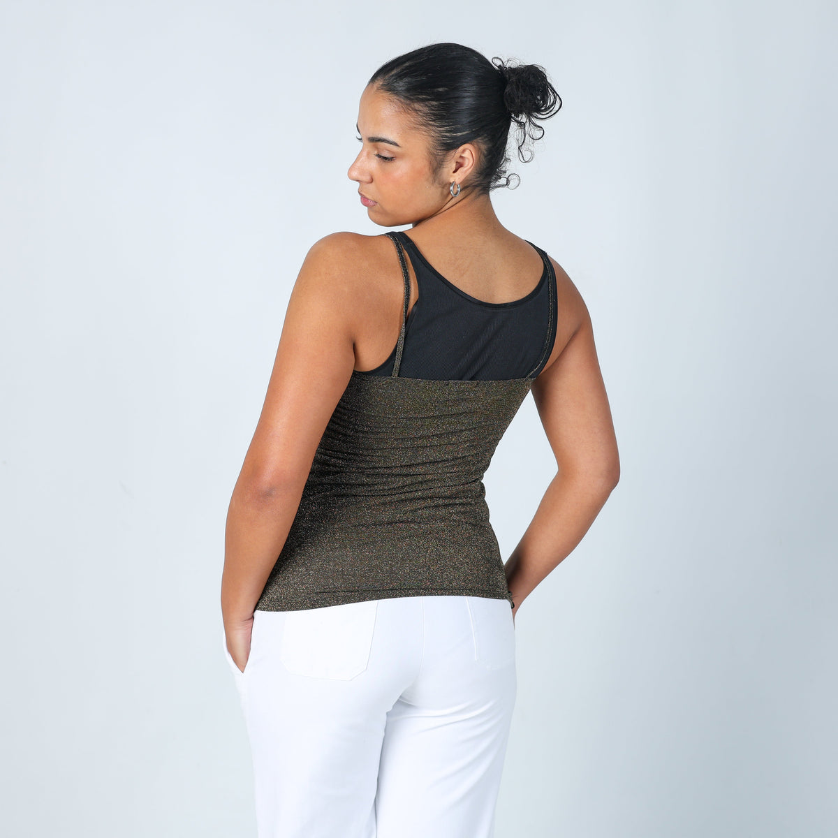Gold Y2K Tezenis Cami (M)