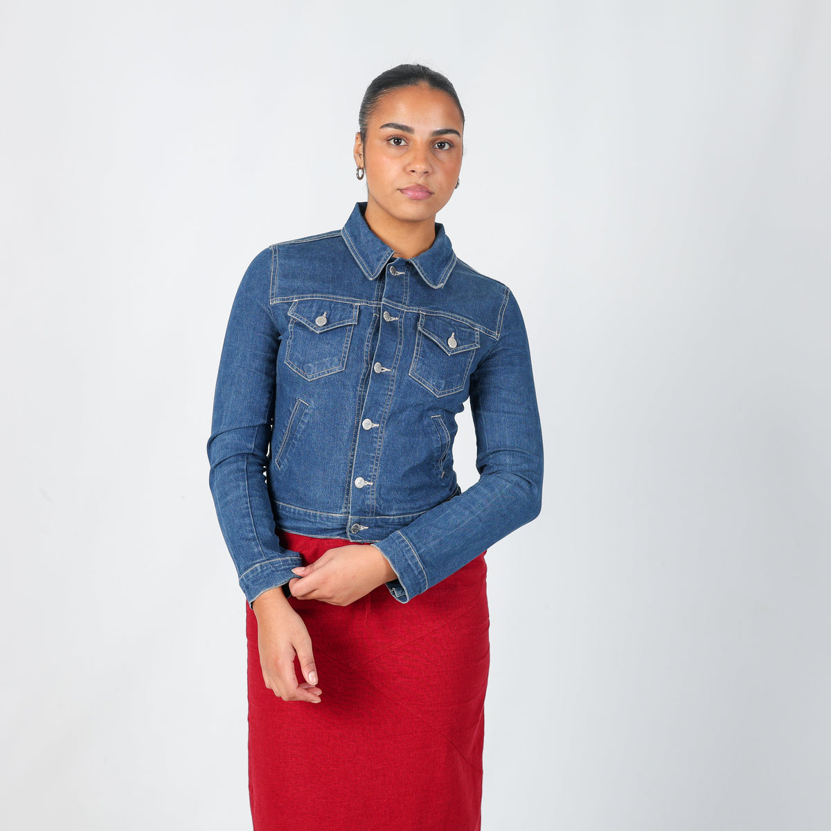 Blue Y2K Jennyfer Denim Jacket (S)